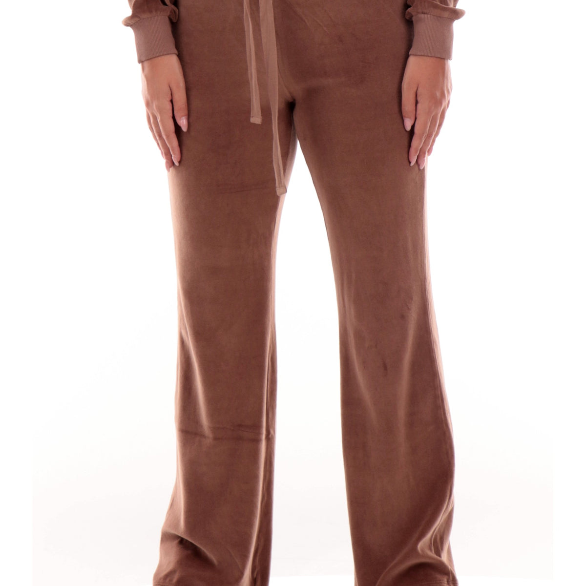 Pantalon Slim Fixdesign Marron Avec Breloque Fourrure - Taille 44 (31), Neuf Avec étiquettes