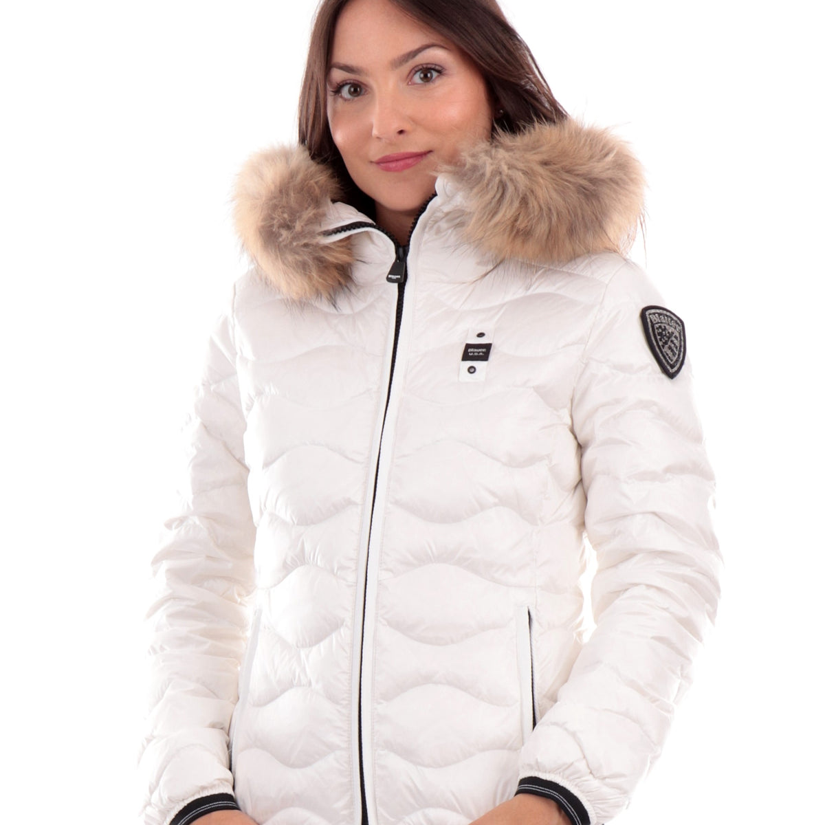 Giubbotto Blauer Donna Piumino Con Pelo Donna BLAUER Aldie Piumino