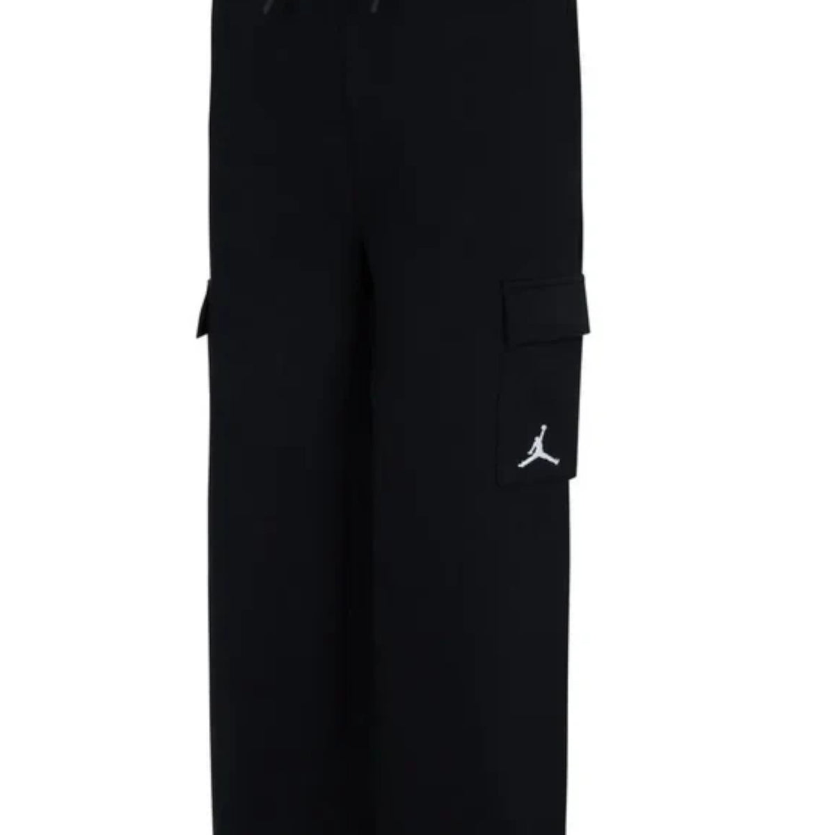 Pantaloni tuta Jordan neri da bambina a zampa con tasconi 45D481 – Sir126