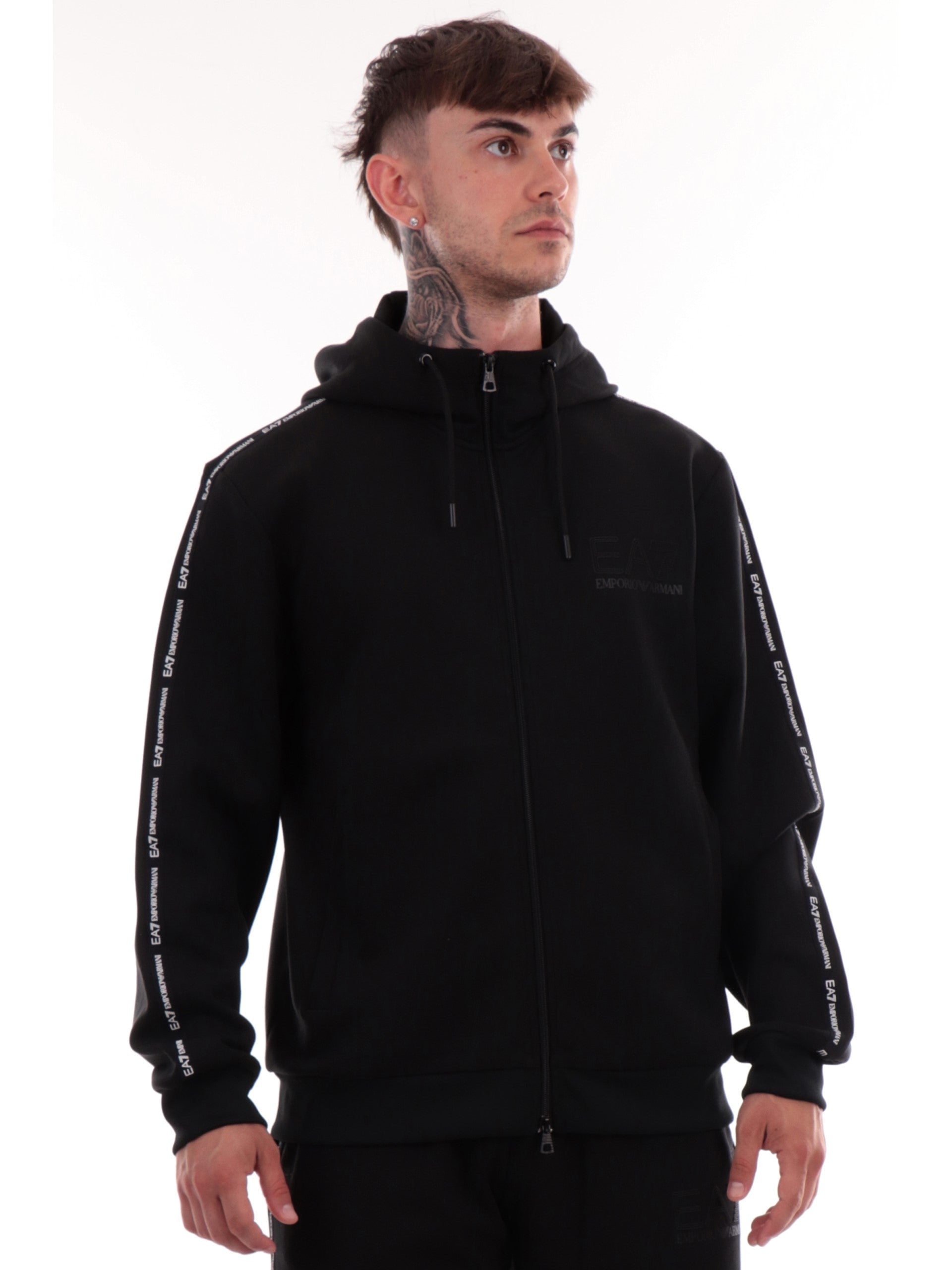 Hoodie Felpa Zip Ea7 Felpa Emporio Armani - Main Image