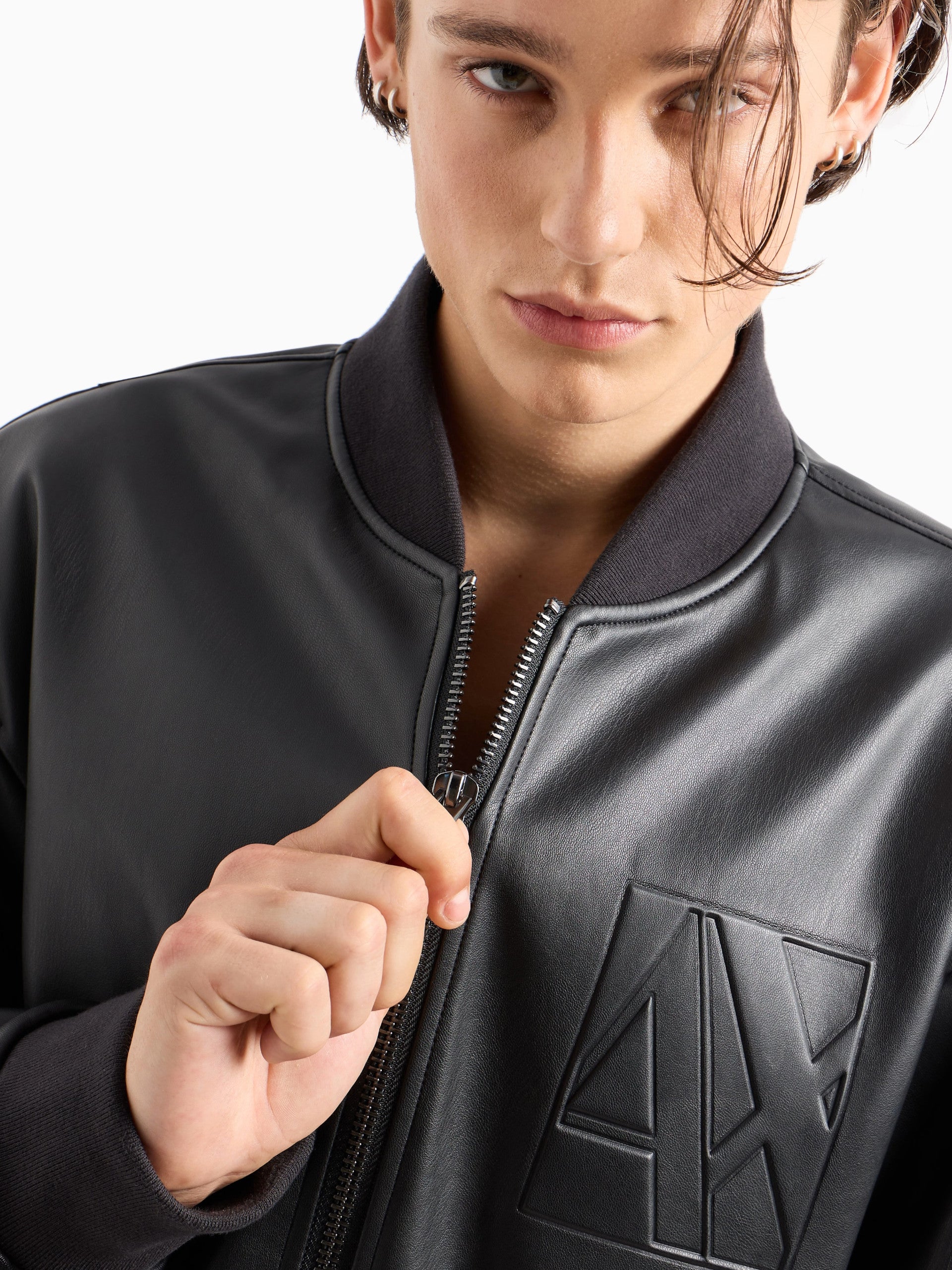 Leather Jacket Armani Giacca Pelle Armani Exchange Giacca Pelle