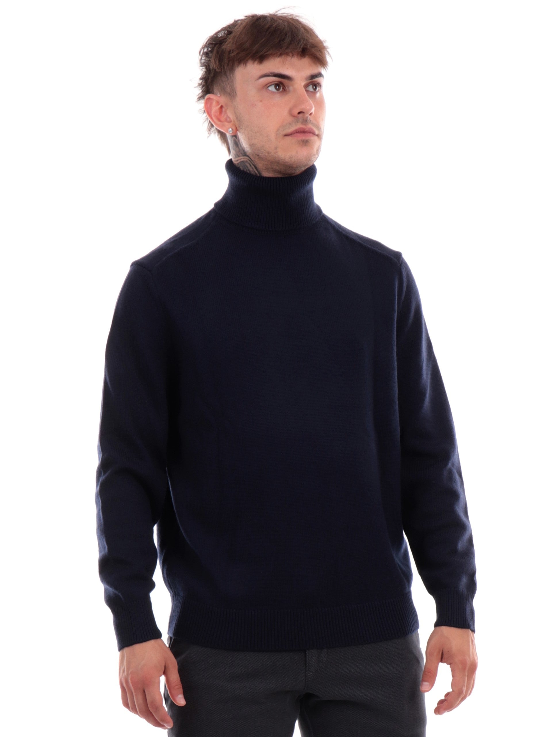 Maglione dolcevita Armani Exchange AX blu da uomo 6DZM1HZM1LZ – Sir126