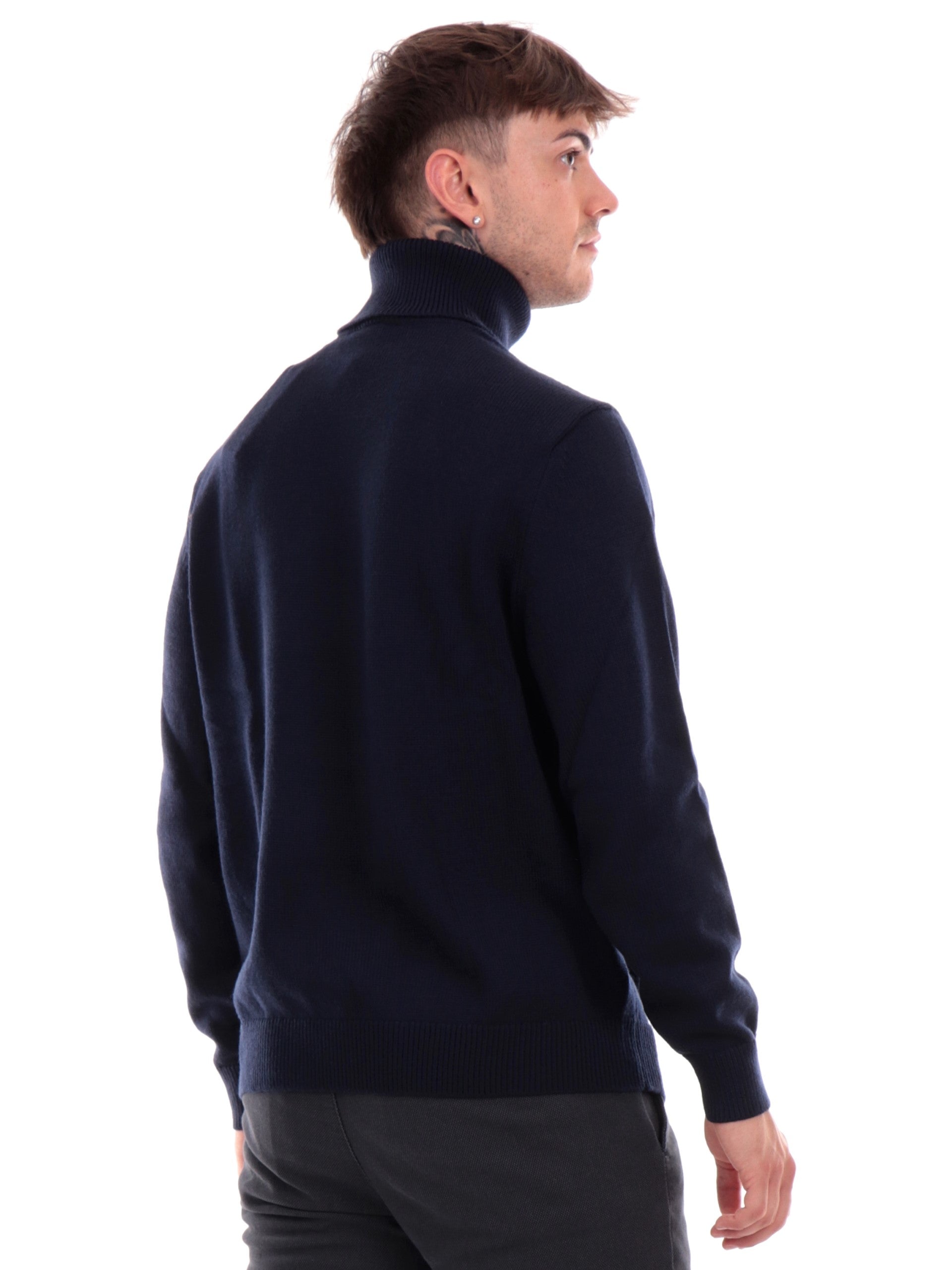 Maglione dolcevita Armani Exchange AX blu da uomo 6DZM1HZM1LZ – Sir126