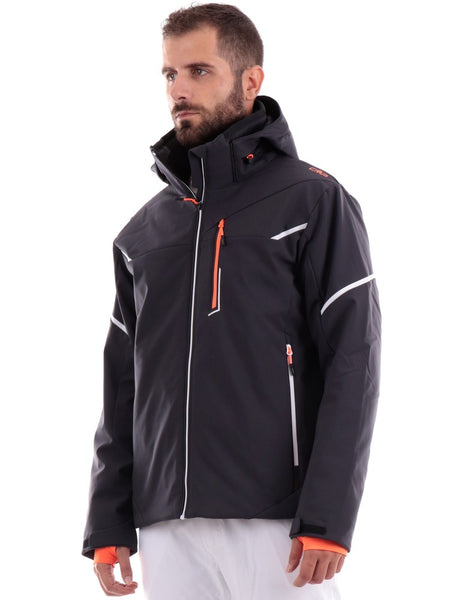 CMP black ski jacket for men 33W0897 – Sir126 - Main Image