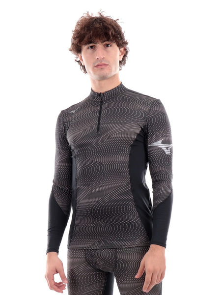 Tops Mizuno Virtual Body G3 Crew Hombre Azules En Camiseta Térmica