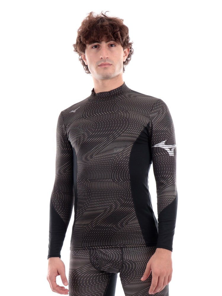 Maglia Termica Maxi Sport Maglia Termica Mizuno Nera Da Uomo