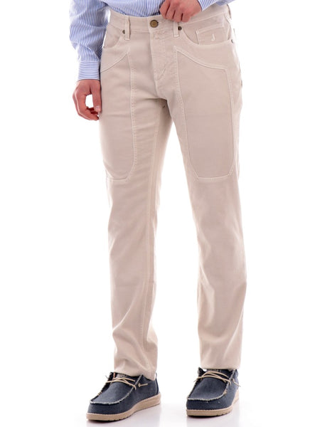 Jeans Jeckerson Beige Uomo Beige Jeckerson Men's Jeans Trousers