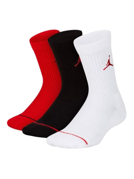 Set calzini Nike Jordan x rossi, bianchi e neri da bambino e