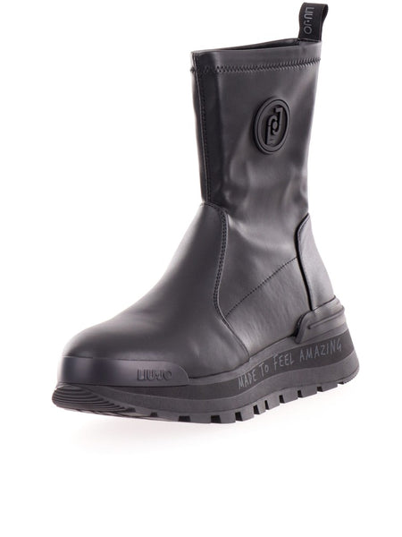 Amazing 22 women's black Liu Jo ankle boots - Mid Sneaker