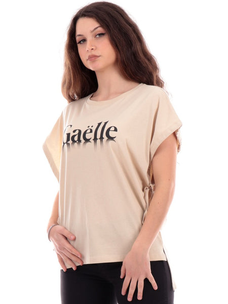 Gaelle Maglietta Asimmetrica Felpa Gialla Asimmetrica Galee Paris