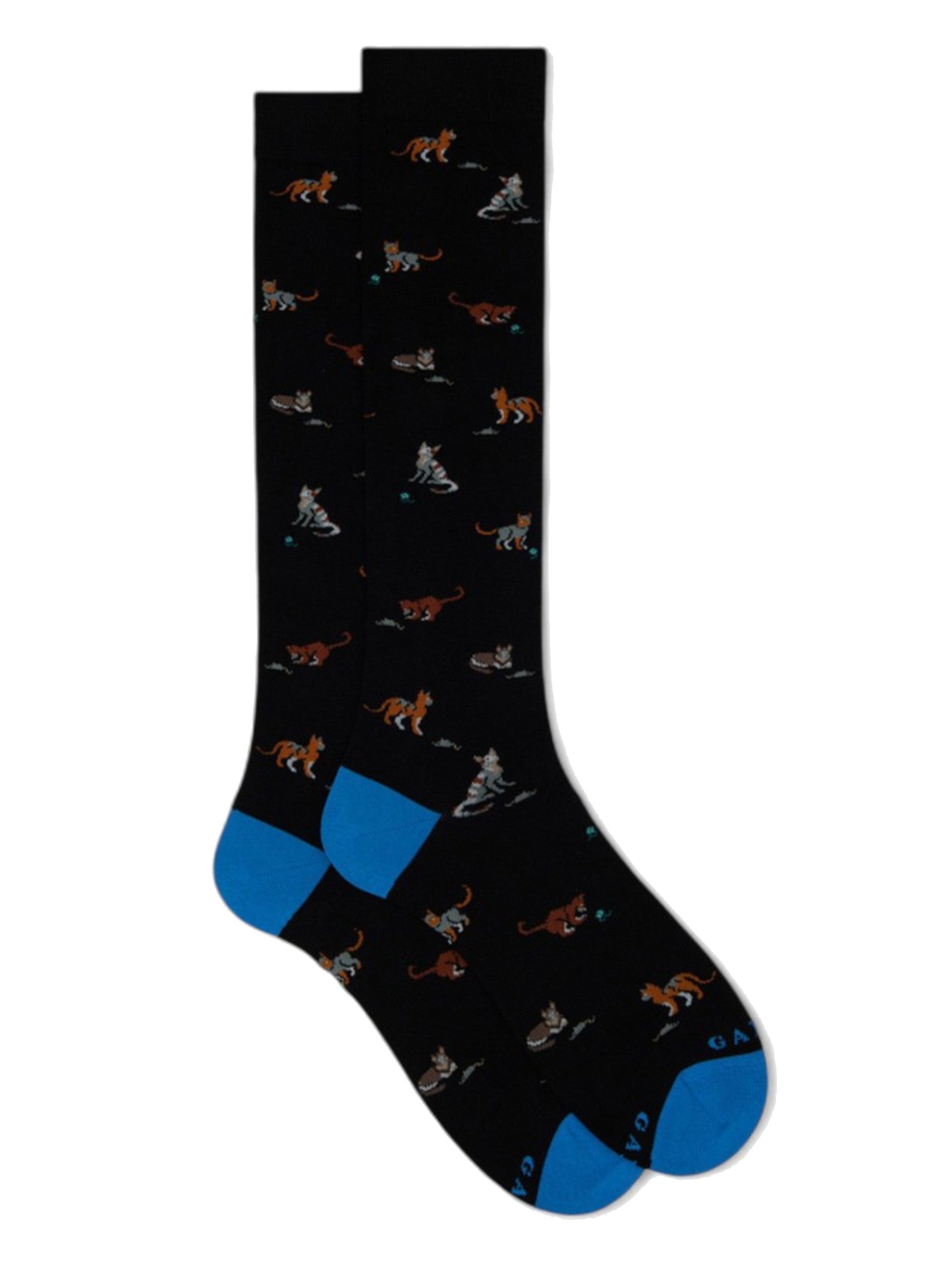 Calzini Gallo uomo neri con fantasia gatti AP515265 – Sir126