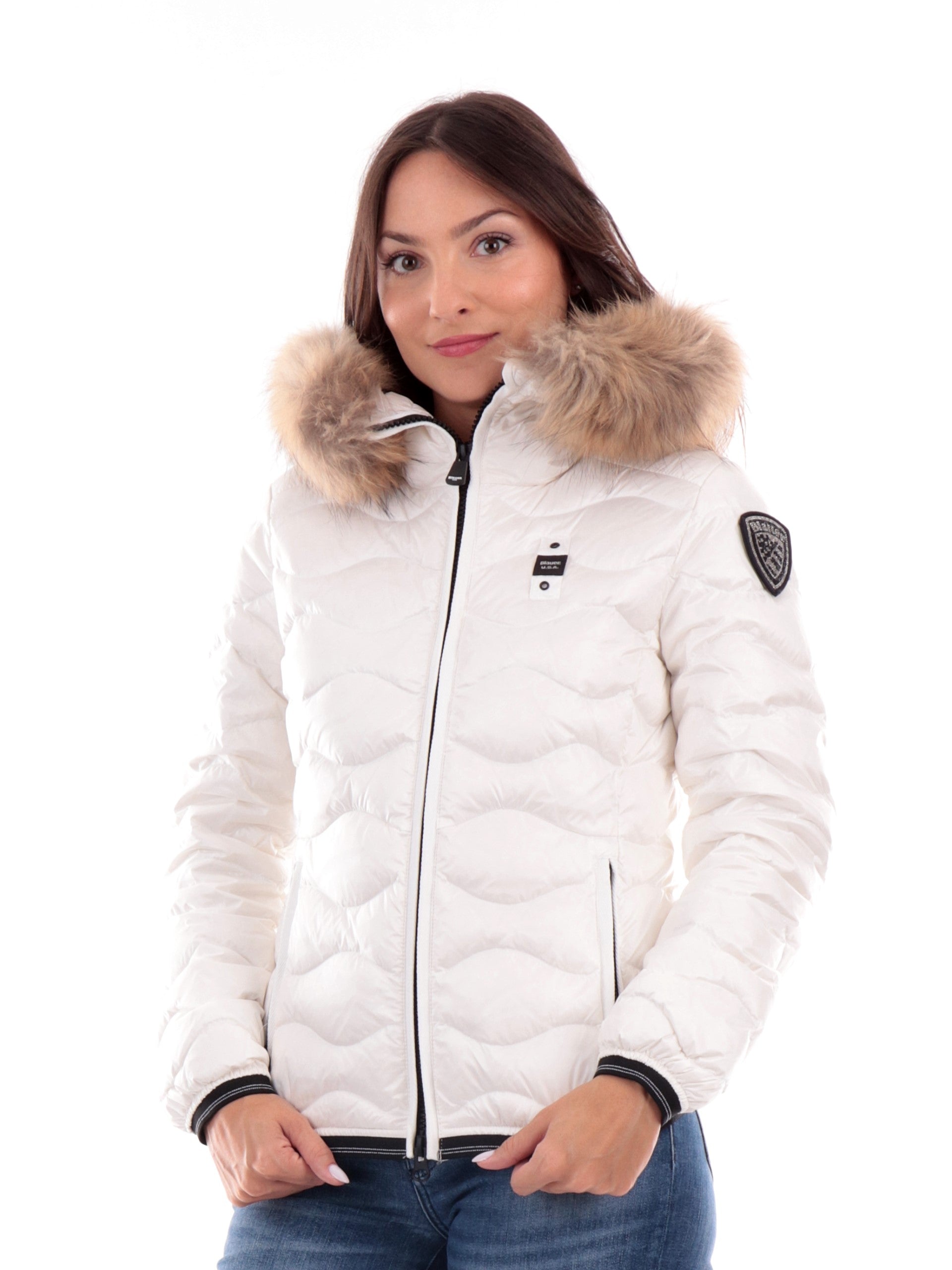 Giubbotto Blauer Donna Giubbino Bianco Donna Piumino Blauer Bianco