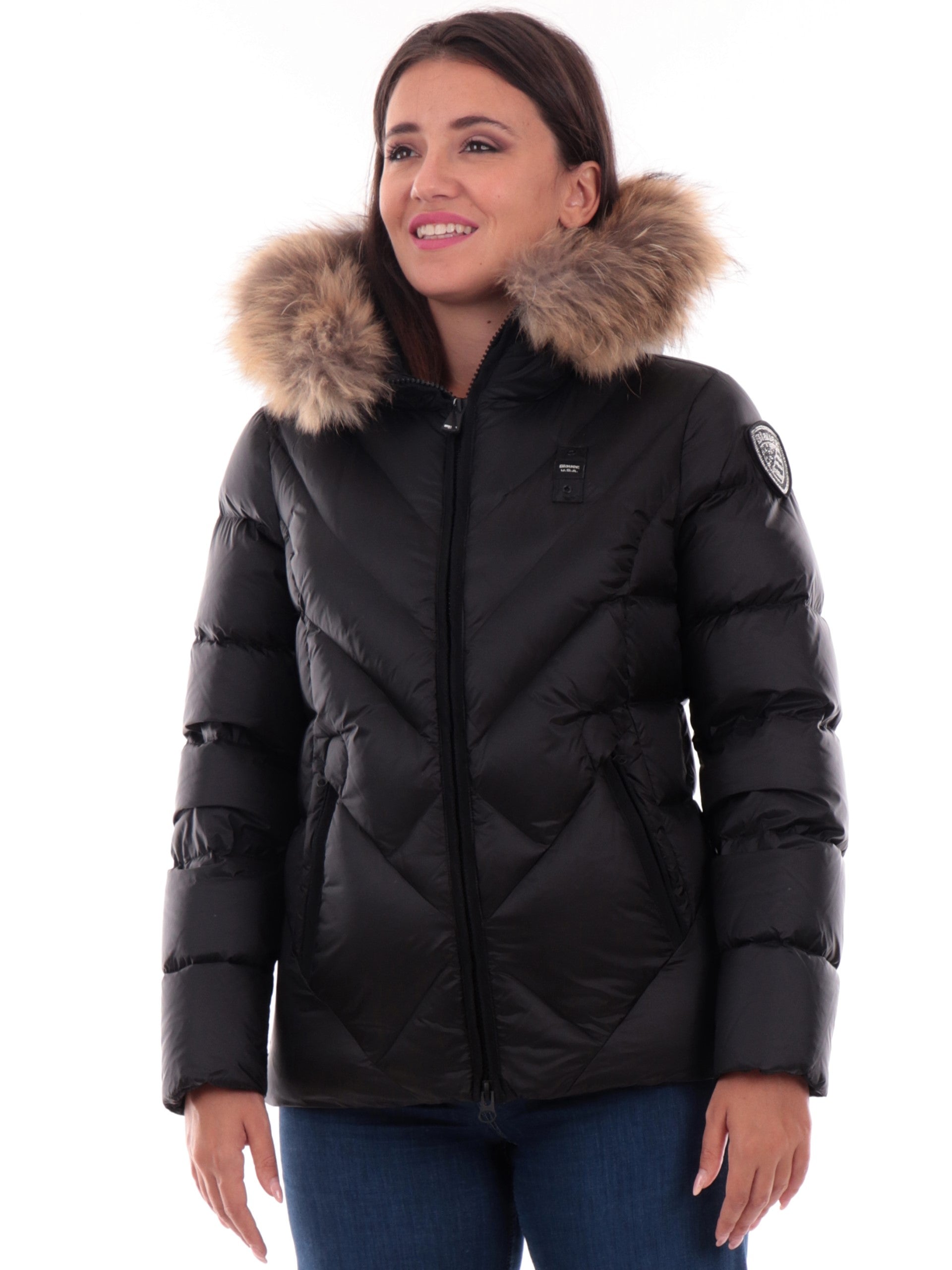 Blauer Piumino Giacche Donna Con Pelo Giubbotto Blauer Donna Con