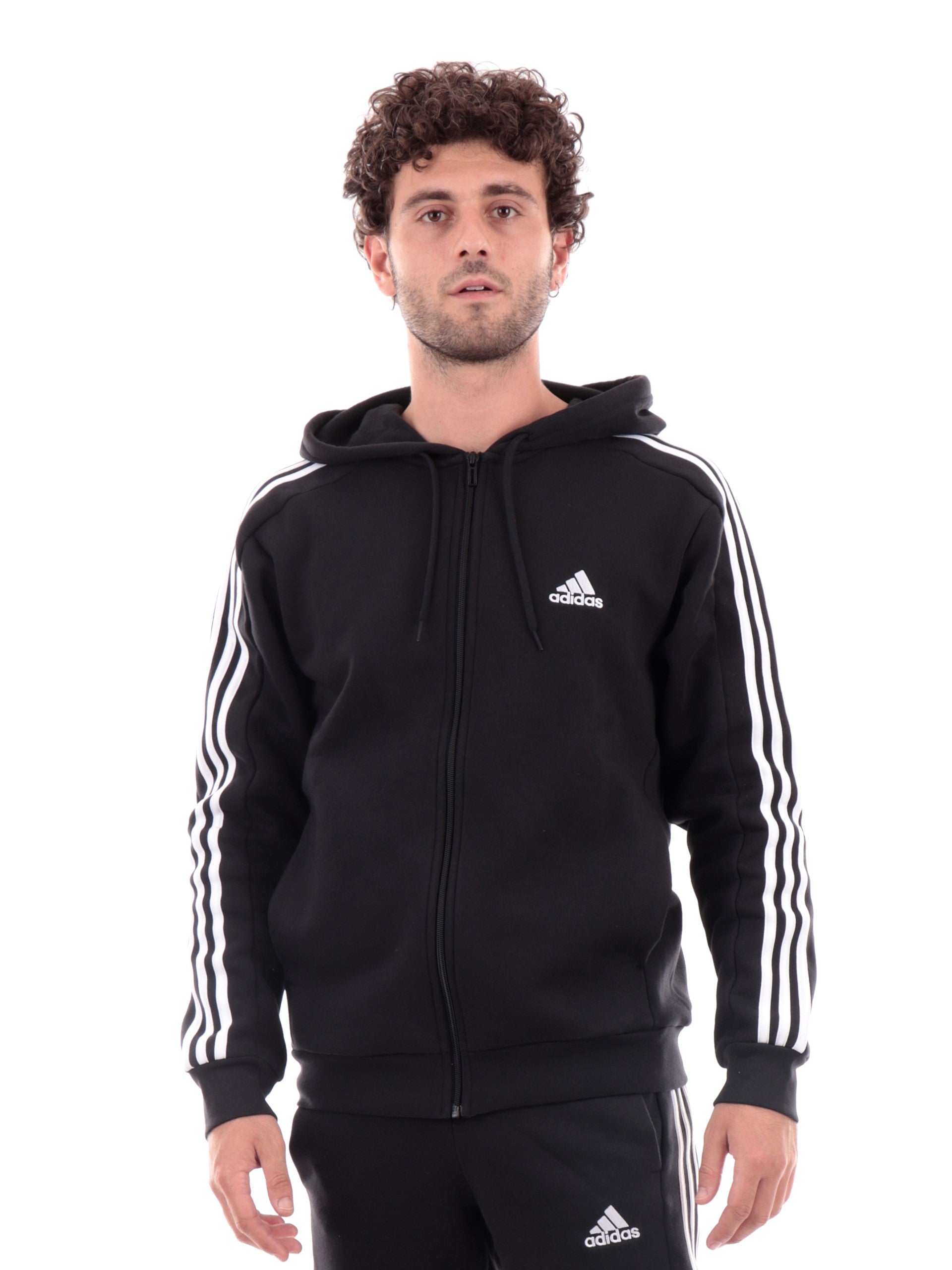 Adidas Tuta Felpe Senza Cappuccio Adidas Felpa Con Zip Adidas