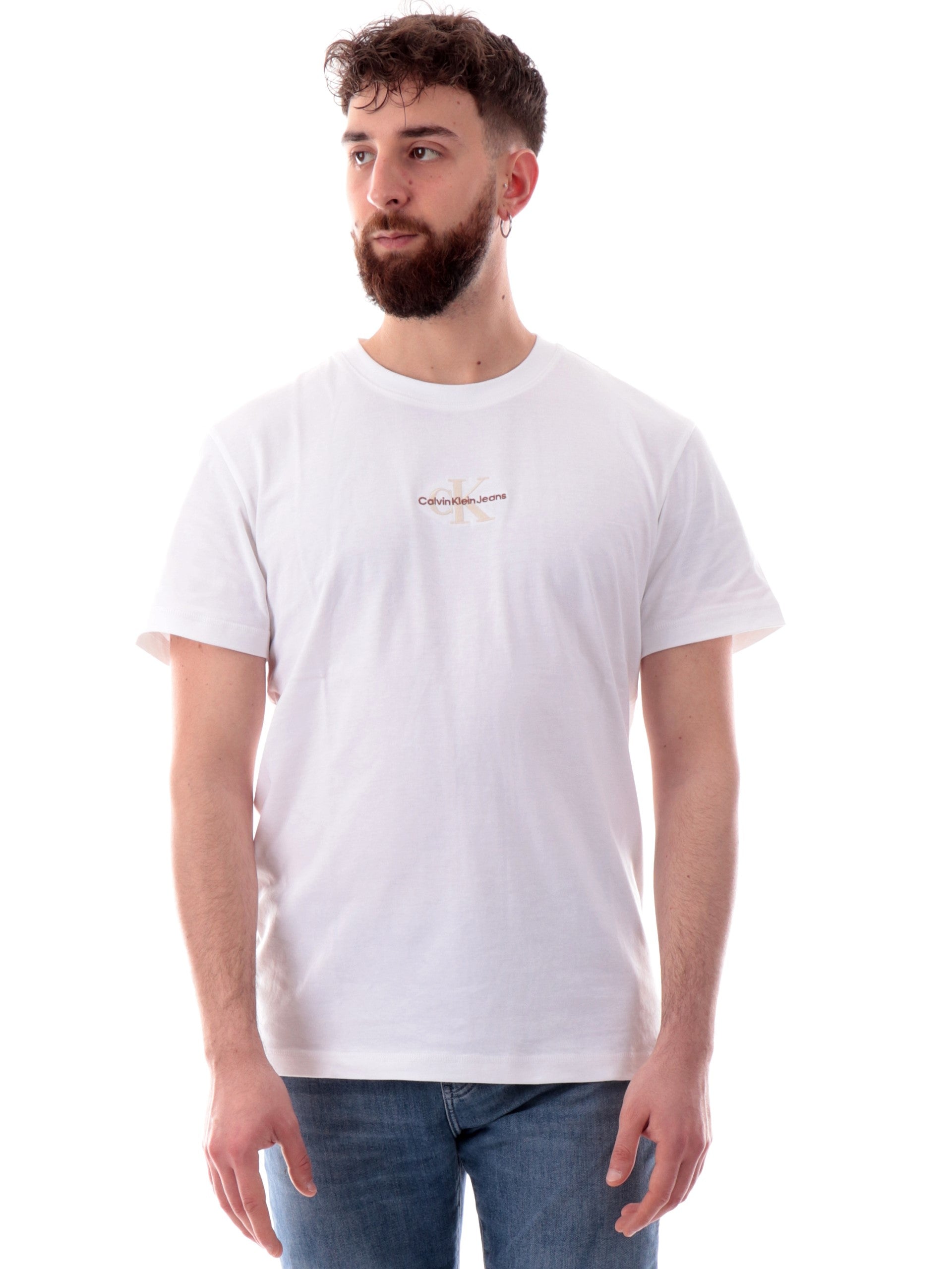 Maglietta Bianco Maglietta Ck Bianca Maglia Calvin Klein Bianca Da