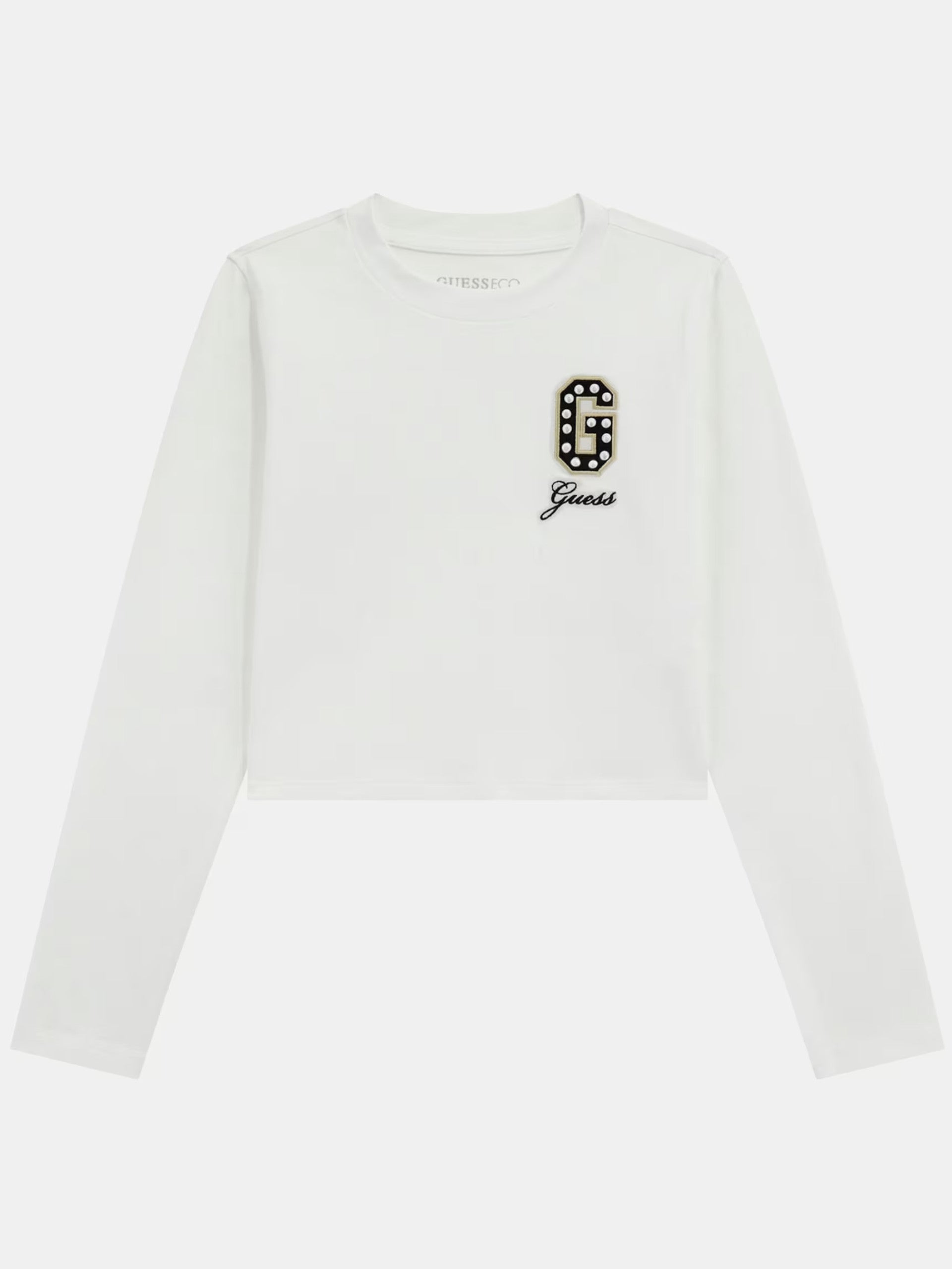 GUESS Maglietta Maniche Lunghe Per Bambina – Nero, Taglia 10 Anni (140 Cm), Stile Casual E Griffato