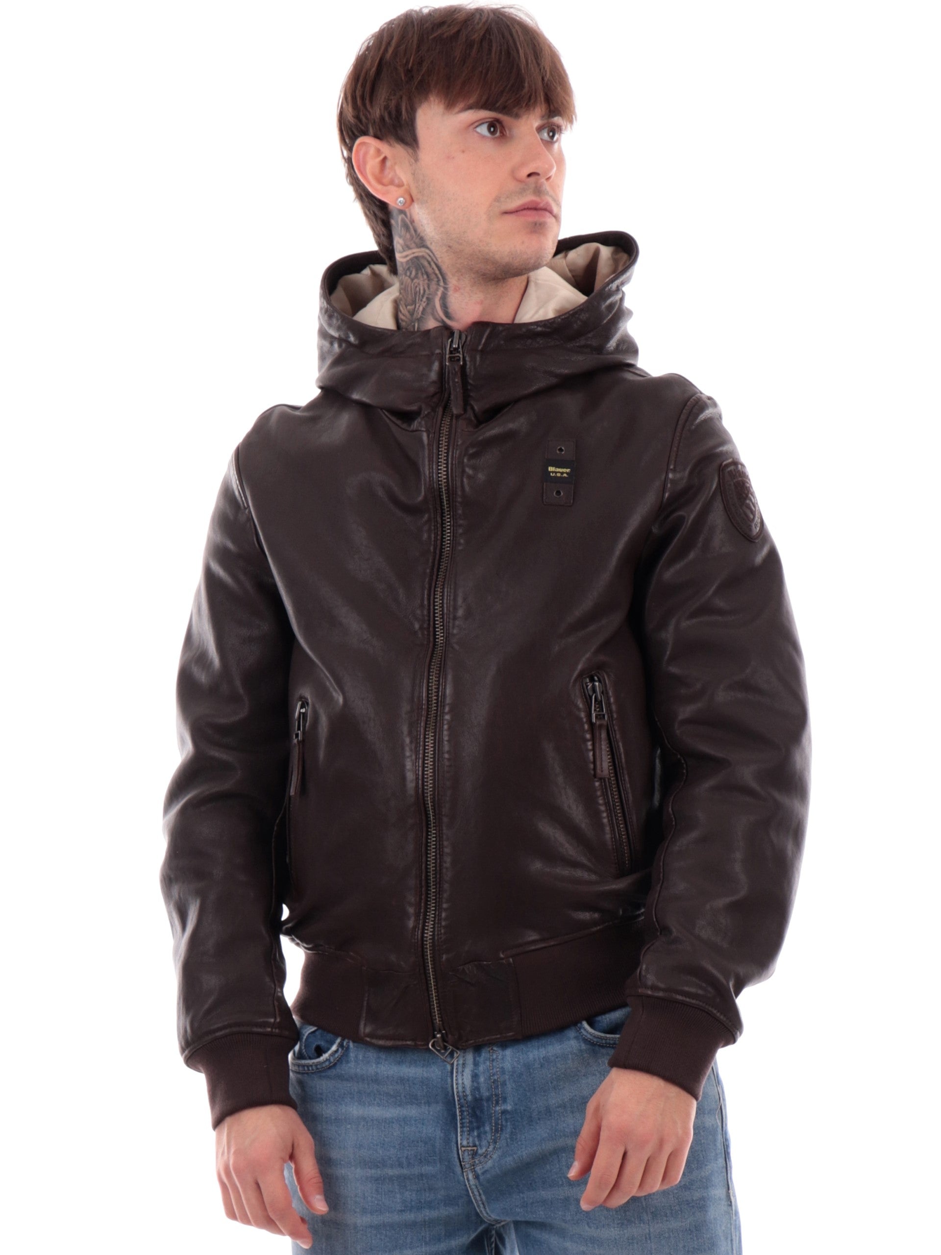 Giubbotto Invernale Blauer Uomo Giacca Giubbotto Bomber