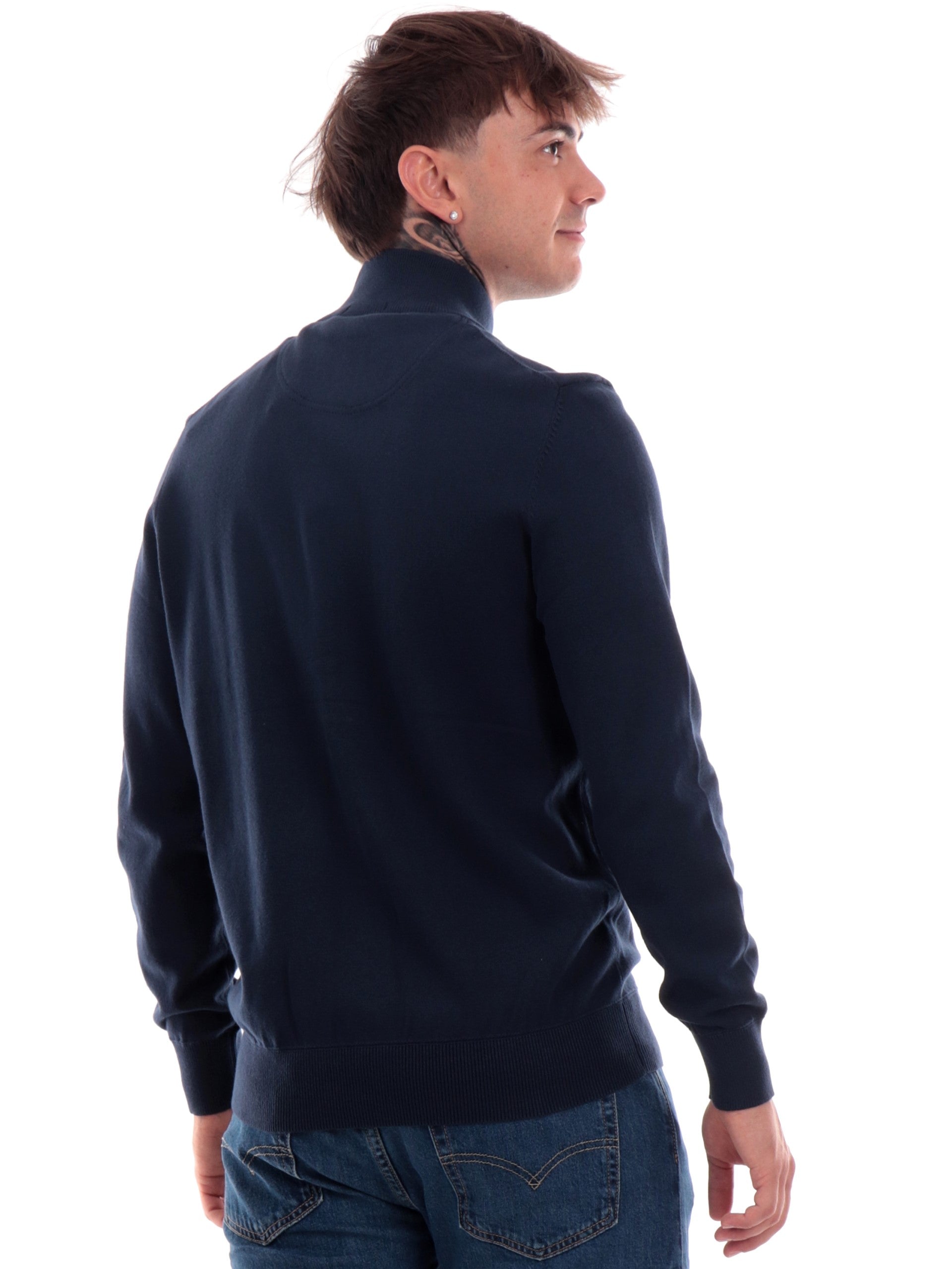 Maglione full zip Timberland blu da uomo Williams River TB0A2BMZ