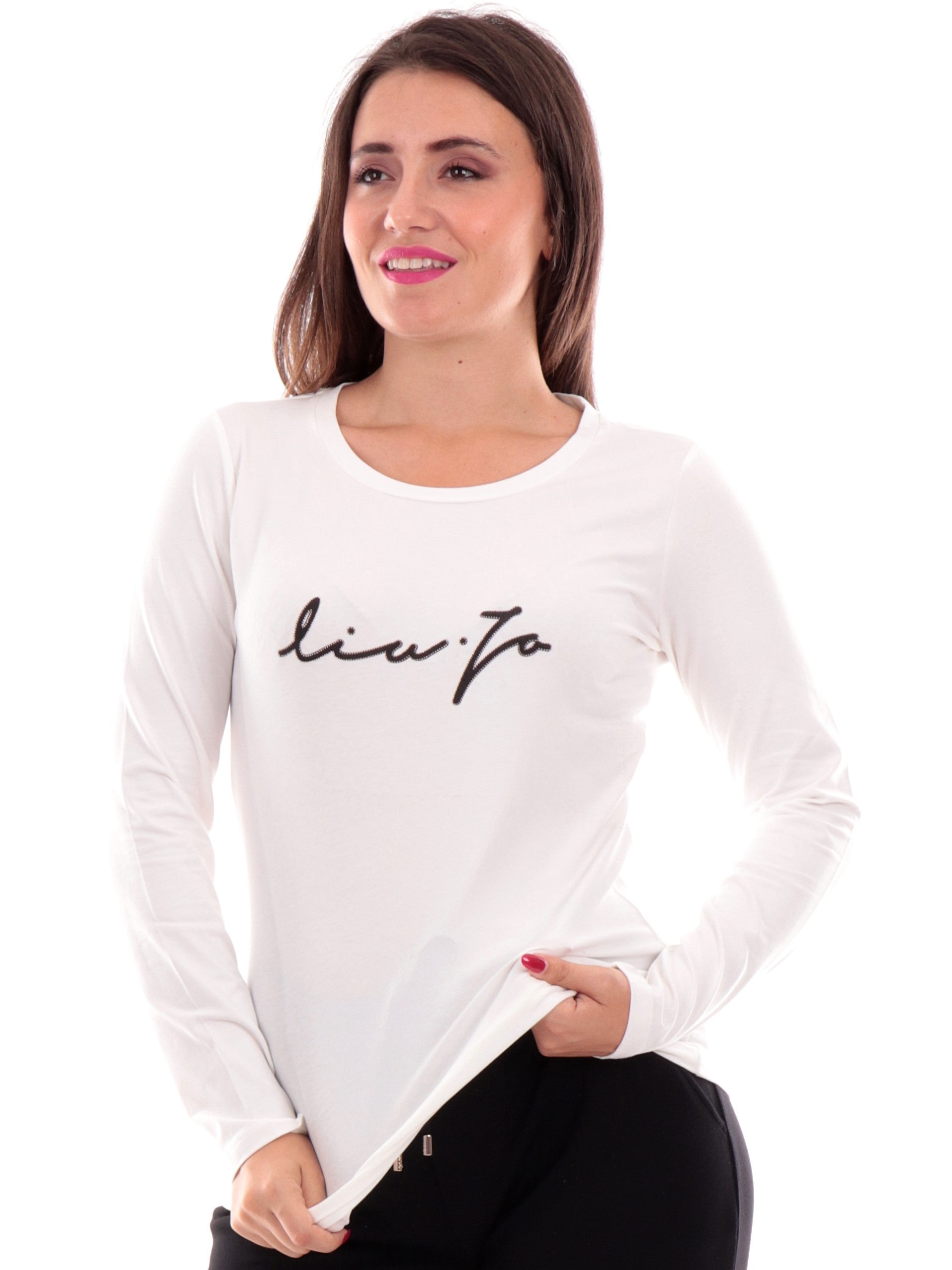 Maglia Girocollo Perlarara Maglie Manica Lunga Perlarara Maglie