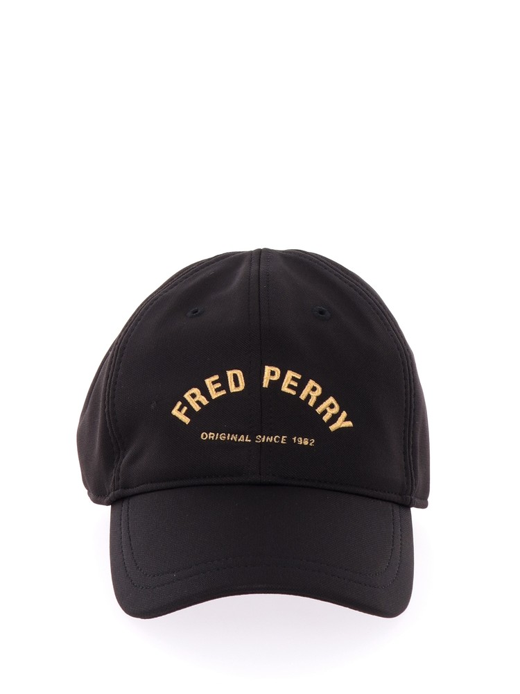 cappello-con-visiera-fred-perry-nero-da-uomo
