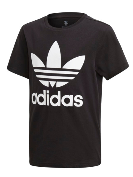 t-shirt-adidas-da-bambino-nera-trefoil-dv2905