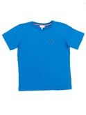 t-shirt lacoste azzurra da bambino 