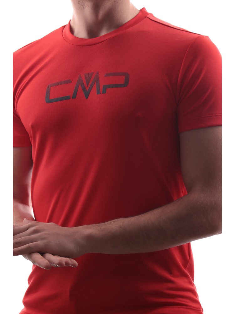 t-shirt-trekking-cmp-rossa-da-uomo-39t7117p