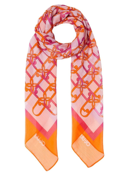 foulard-liu-jo-arancione-da-donna-con-logo-intrecciato-2a3024t0300