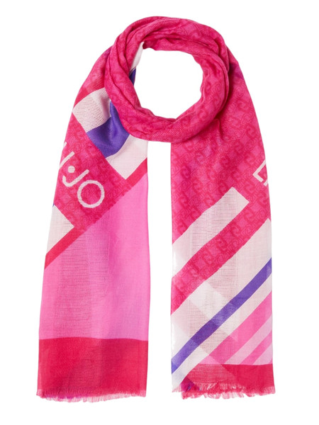 foulard-liu-jo-rosa-da-donna-con-logo-chain-2a3011t0300