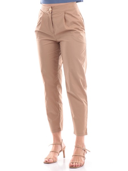 pantaloni-yes-zee-beige-da-donna-tipo-chinos-con-pinces-p389hp00