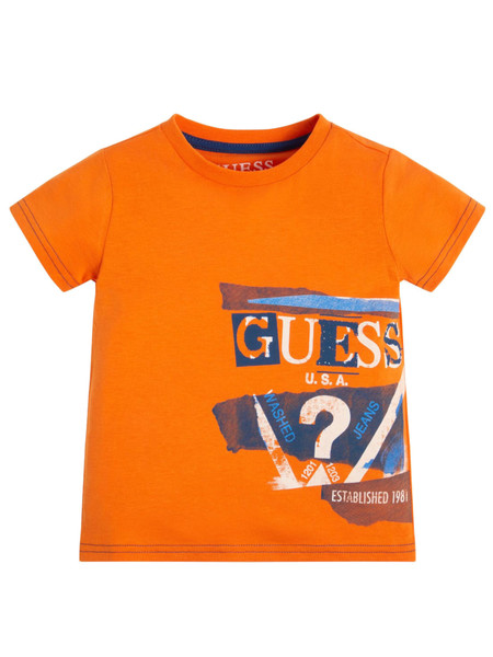 t-shirt-guess-arancione-da-bambino-n3gi01k8hm0