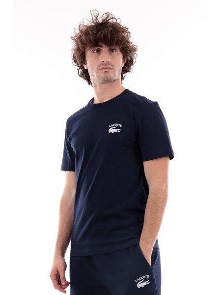 t-shirt-lacoste-blu-da-uomo-th9665