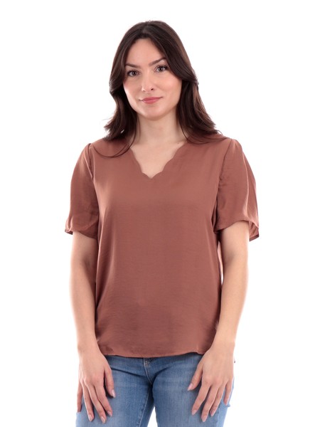t-shirt-only-marrone-da-donna-v-neck-top-wvn-15288127