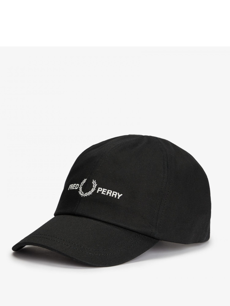 cappello-fred-perry-nero-con-visiera-hw4630