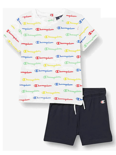 t-shirt-plus-shorts-champion-bianchi-e-blu-da-bambino-306303