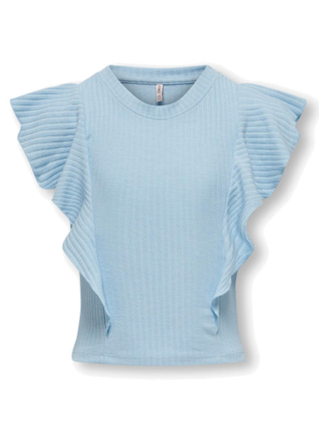 t-shirt-only-celeste-da-bambina-con-maniche-a-balze-15291900