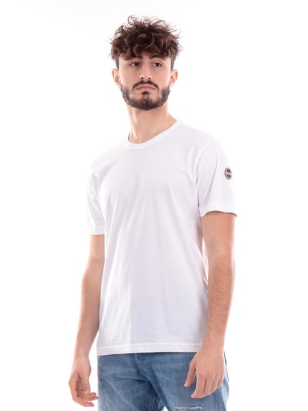 t-shirt-colmar-bianca-da-uomo-con-patch-75406sh