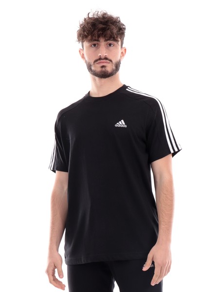 t-shirt-adidas-nera-da-uomo-3s-sj-t-black-slash-white-ic9334