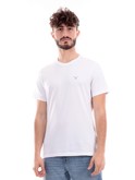 t-shirt barbour bianca da uomo con logo mts0670 