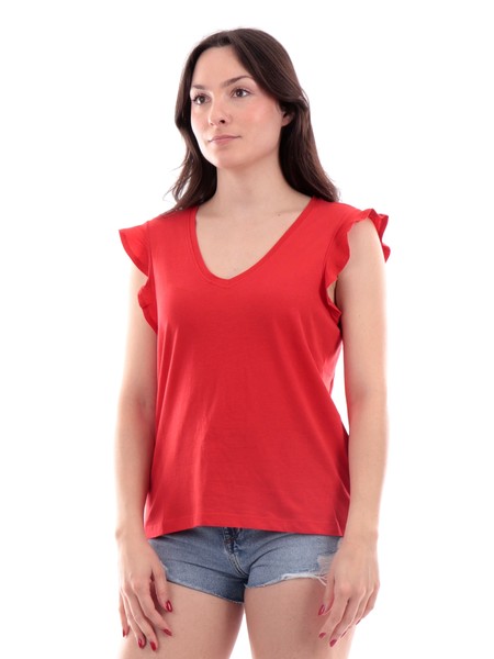 t-shirt-only-rossa-da-donna-frill-v-neck-15252469