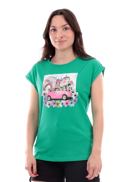 t-shirt-yes-zee-verde-da-donna-manica-pipistrello-t215s1000