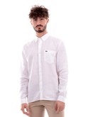camicia lacoste bianca da uomo ch5692 