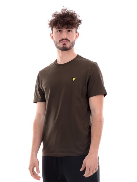 t-shirt-lyle-and-scott-verde-militare-da-uomo-plain-ts400voge