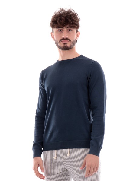 maglione-impure-blu-da-uomo-round-neck-swl3067