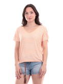 t-shirt only a righe bianche e arancioni 15289851 