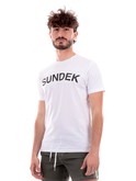 t-shirt sundek bianca da uomo m290tej7800 