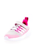 scarpe adidas rosa e grigie da bambina con velcro fortarun 2.0 hr02 