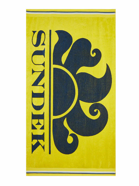 telo-mare-sundek-giallo-clasic-logo-am312atc1050