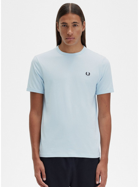 t-shirt-fred-perry-azzurra-da-uomo-logo-sul-cuore-m3519