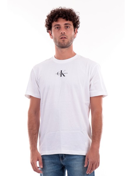 t-shirt-calvin-klein-bianca-da-uomo-con-logo-nero-j30j323483